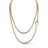 Clive 18K Gold All Diamond Clasp Boa Chain Necklace - 1