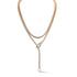 Clive 18K Gold All Diamond Clasp Boa Chain Necklace - 3