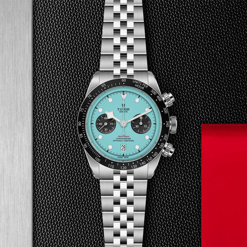 Black Bay Chrono "Flamingo Blue" Watch - 6