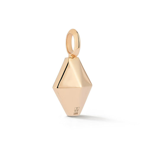 Dora 18K Rose Gold And Black Spinel Origami Pendant - 2