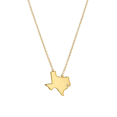 Texas Diamond Pendant Necklace Medium - 2