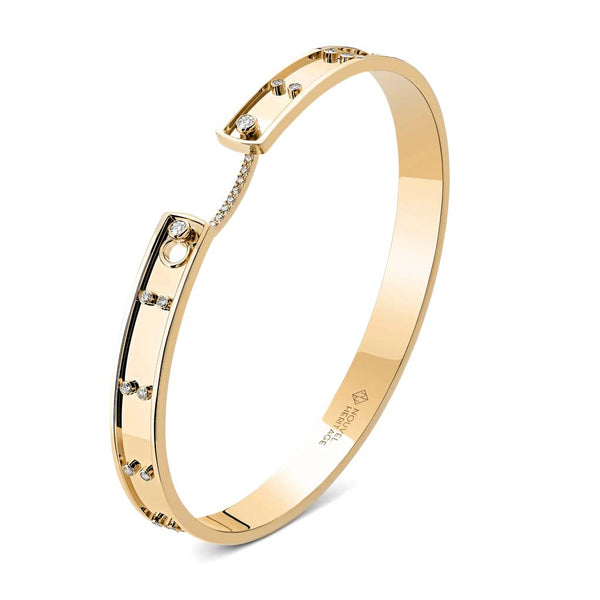 Picnic in Paris Mood Bangle in Yellow Gold - 1