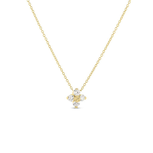 Love in Verona Small Flower Diamond Necklace - 2