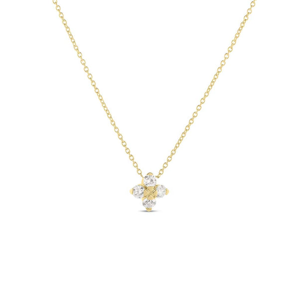 Love in Verona Small Flower Diamond Necklace - 2