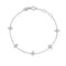 Love By The Inch 5 Station Diamond Bracelet in 18K White Gold - 2