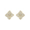 Fiore Large Flower Pavé Diamond Earrings - 1