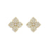 Fiore Large Flower Pavé Diamond Earrings - 1