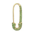Tsavorite Safety Pin Earring 18k Yellow Gold - 1
