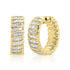 Baguette Diamond Zoe Hoops 18k Yellow Gold - 1