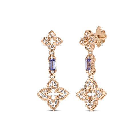 Venetian Princess Double Drop Earrings in 18K Rose Gold - 2