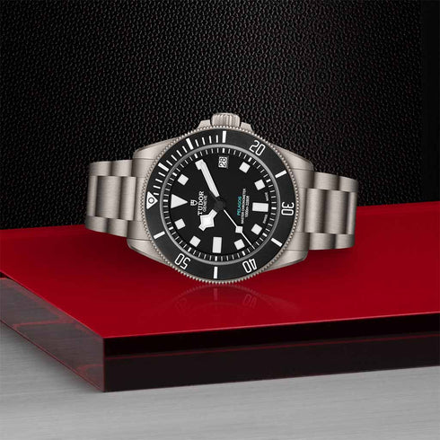 Pelagos Black Dial Titanium Watch - 3