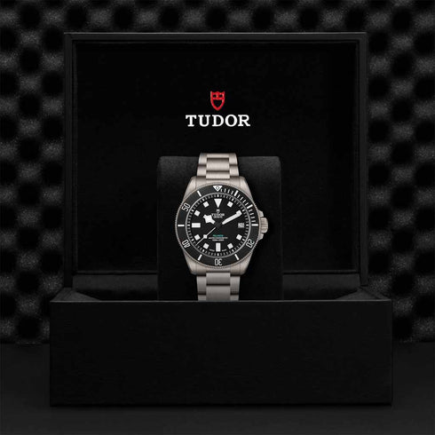 Pelagos Black Dial Titanium Watch - 4