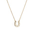 Horseshoe Diamond Pendant Necklace Small - 1