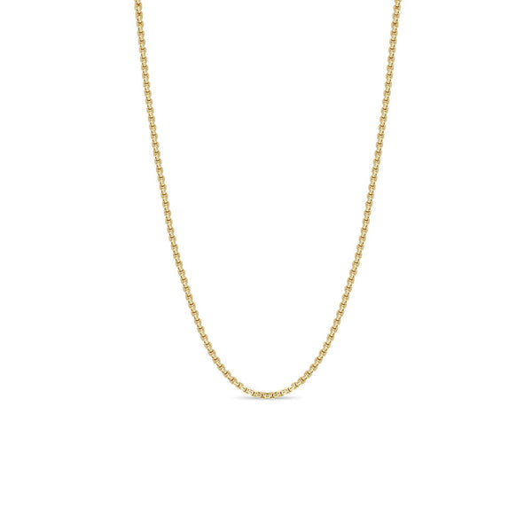 14k Gold Extra Small Box Chain Necklace - 2