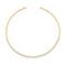 Heart Shaped Bezel Diamond Choker 18k Yellow Gold - 1