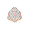 Pink Diamond Halo Ring - 2