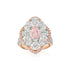 Pink Diamond Halo Ring - 2