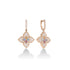 Venetian Princess Carnival Pave Diamond And Mixed Stones Flower Drop Earrings - 2