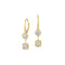Two Diamond Drop Earrings - 2