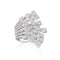 Pear Cut Diamond Fan Ring - 2