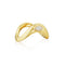 Wavy Gold Diamond Accent Ring - 2