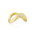 Wavy Gold Diamond Accent Ring - 2