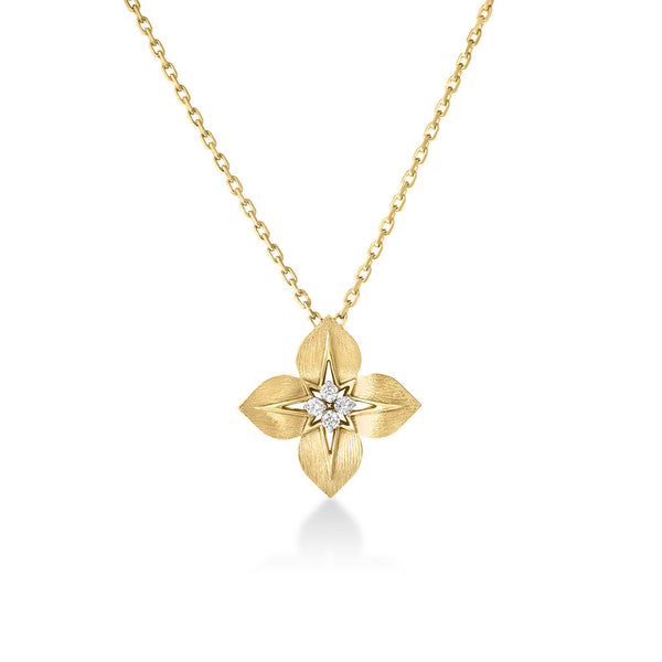 Princess Star Medium Diamond Star Necklace - 2