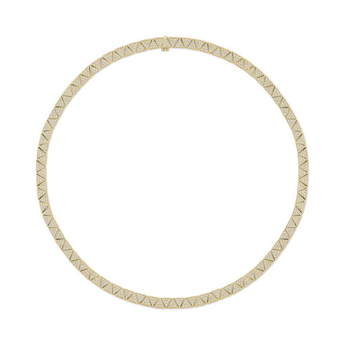 Thin Pave Diamond Cleo Choker - 1
