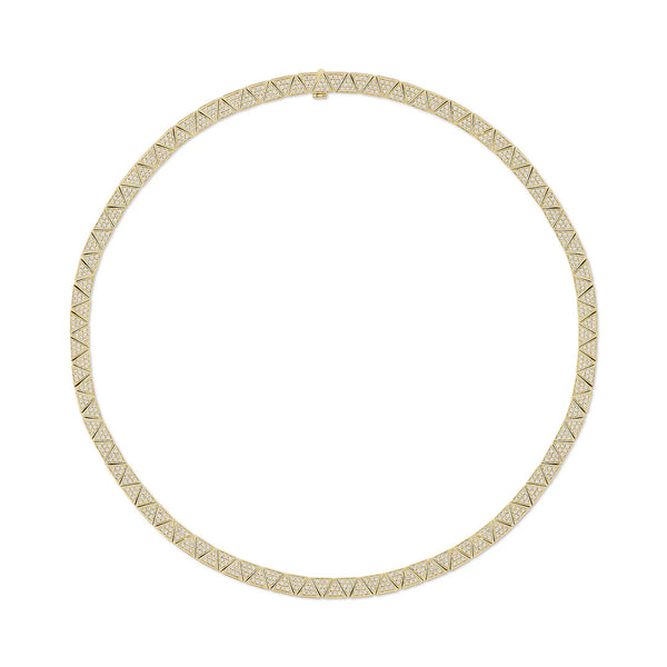 Thin Pave Diamond Cleo Choker - 1