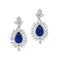 Pear Shape Sapphire Earrings - 1