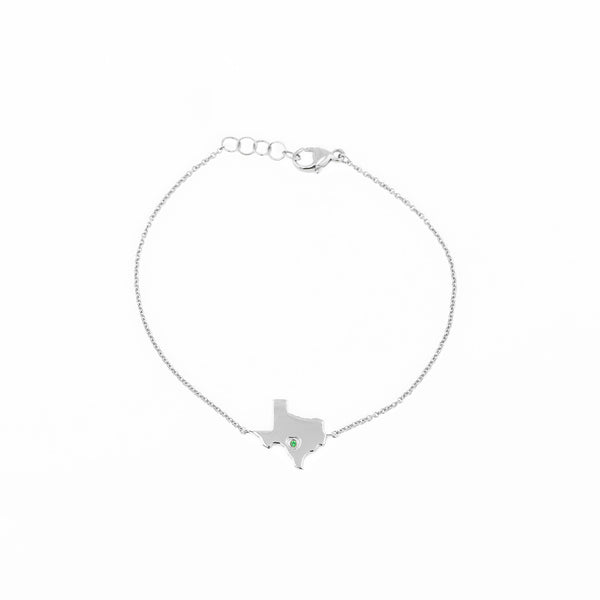 Heart in the Hill Country Silver Tsavorite Bracelet - 1