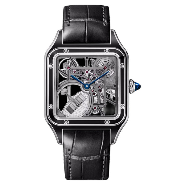 Santos-Dumont Skeleton Watch With Micro-Rotor - 1