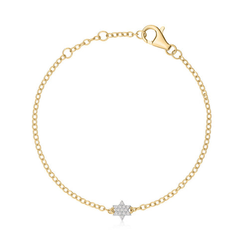 Infinity Star Of David Chain Bracelet - 1