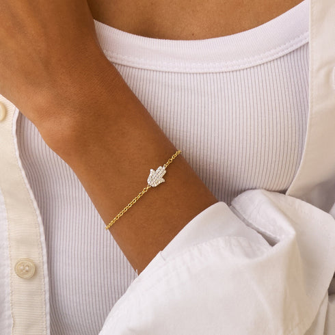 Infinity Hamsa Chain Bracelet - 2