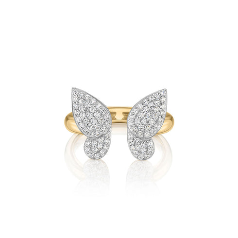Open Butterfly Medium Ring - 1