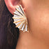 Aura Fan XL Large Stud Earring - 2