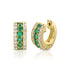 Emerald Lola Huggies 18k Yellow Gold - 1