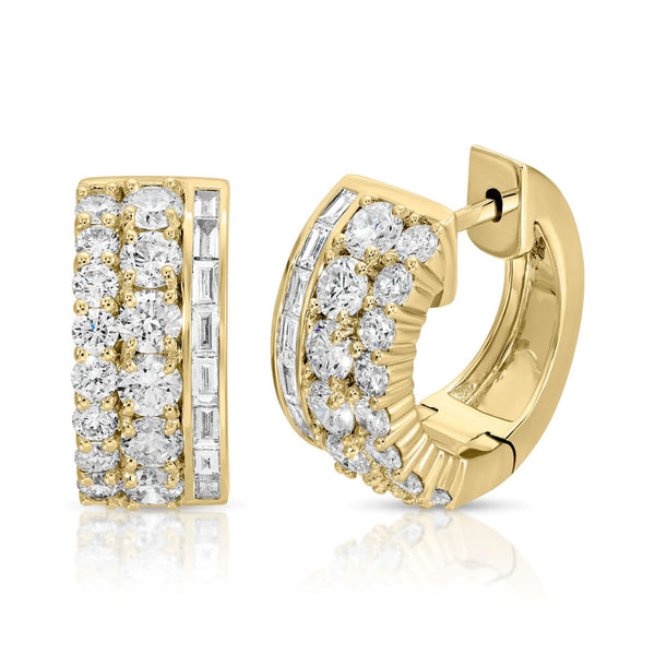 Diamond Lola Huggies 18k Yellow Gold - 1