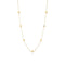 Love in Verona Tiny Flower Station Necklace in 18K Yellow Gold with Diamonds - 1