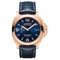 Luminor Marina Goldtech Sole Blu 44mm with Blue Sun-brushed Dial Watch - 1