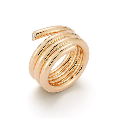 Thoby 18K And Diamond Triple Spiral Ring - 1