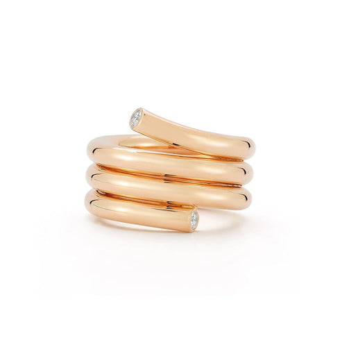 Thoby 18K And Diamond Triple Spiral Ring - 3