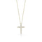 Diamond Cross Pendant in 18K Yellow Gold - 1
