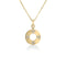Love In Verona Classic Flower Circle Pendant Necklace in 18K Yellow Gold - 1