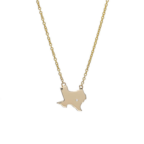 Texas 'ATX' Diamond Pendant - 1