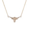 Diamond Longhorn Pendant, Small - 1