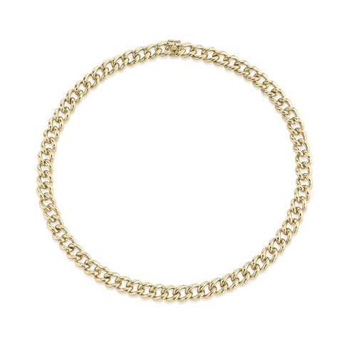Naples Chain Link Choker 18k Yellow Gold - 1