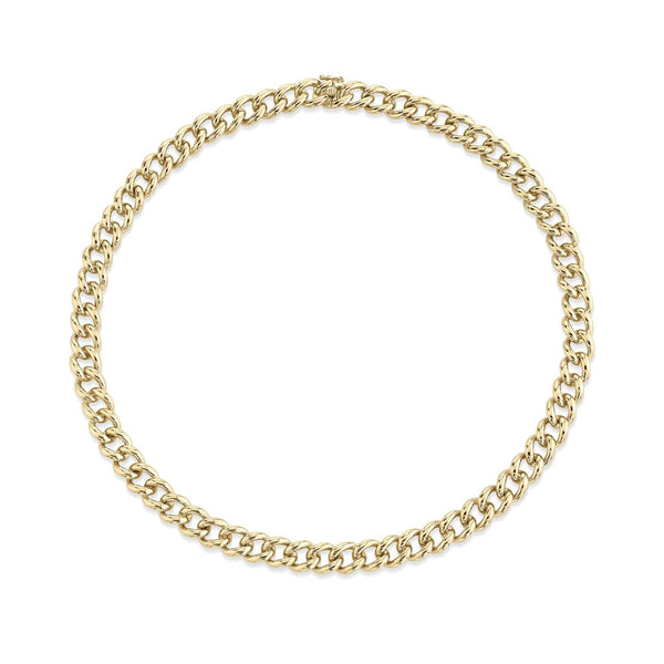 Naples Chain Link Choker 18k Yellow Gold - 1