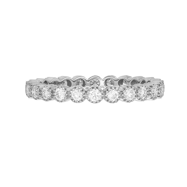 Bezel White Diamond Band - 1