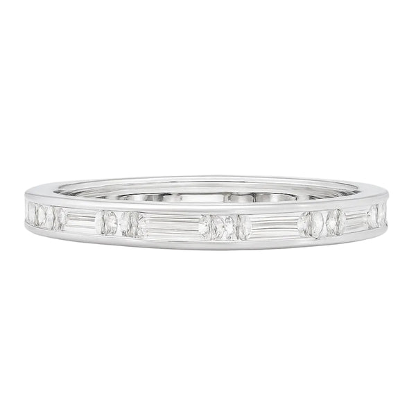 Ria Baguette and Princess Cut Diamond Band - 1